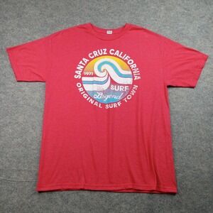 Santa Cruz Shirt Mens Large Surf California Graphic Tee USA Town Legend